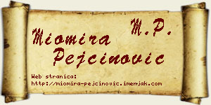 Miomira Pejčinović vizit kartica